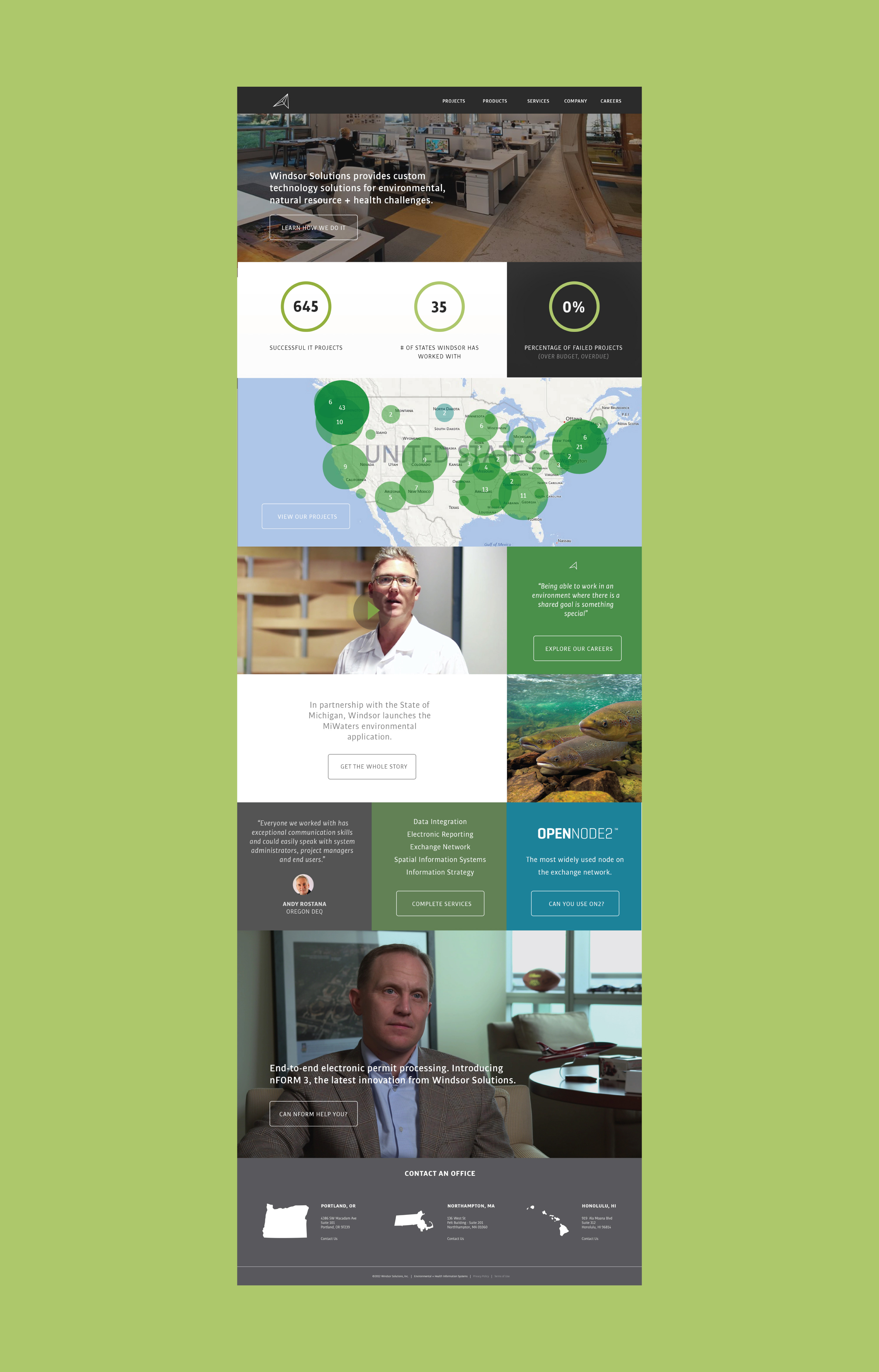 windsor solutions website design